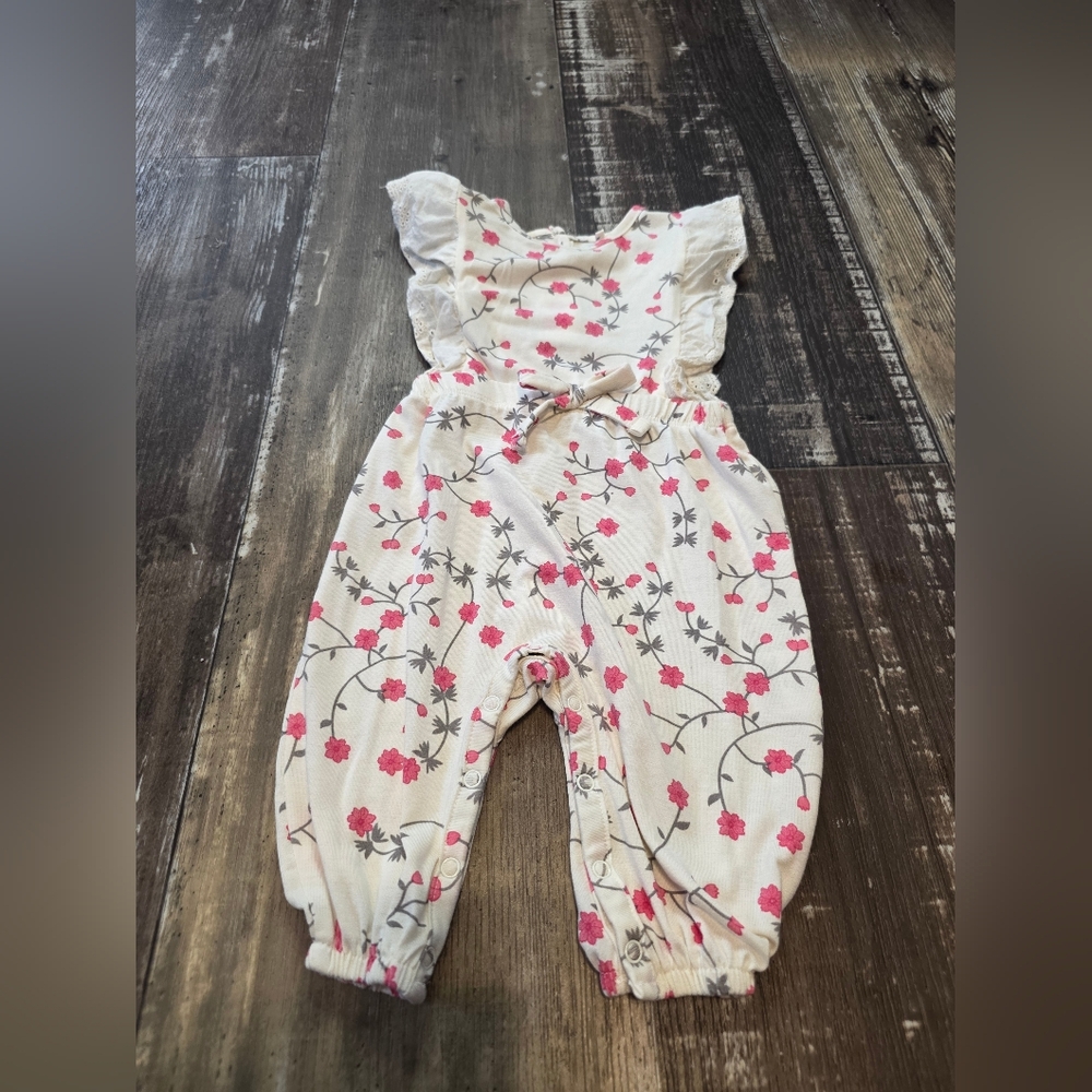 Jessica Simpson Pink Floral Kids Romper